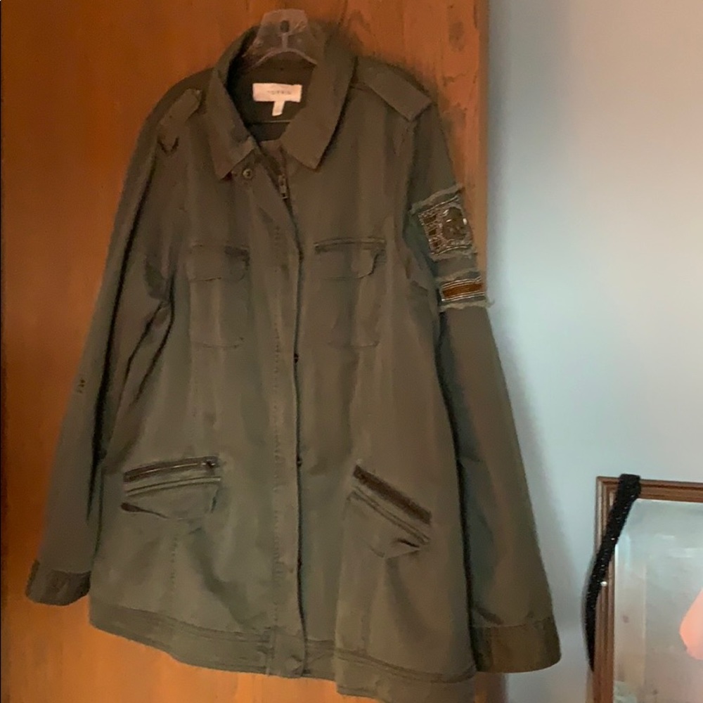 CLOSING 2/15 Torrid Military Jacket sz 2